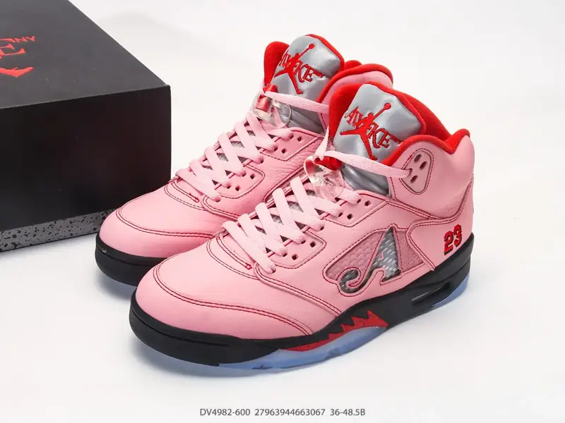 Air Jordan Sepatu Basket Anti-Slip High Top Penyerap Guncangan DV4982-600 #27963944663047